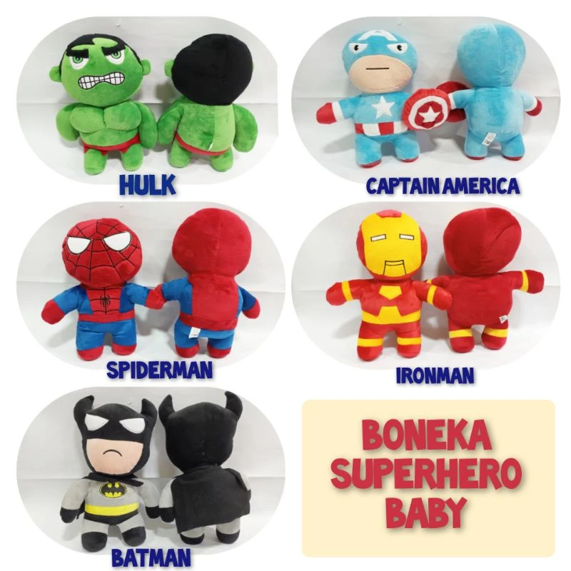 Boneka Plush Marvel Avengers Berkualitas dan Aman untuk Koleksi